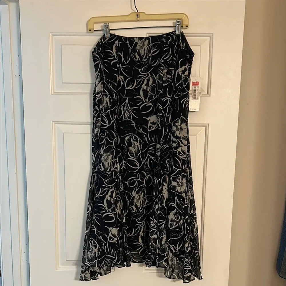 Ralph Lauren Floral Navy blue long skirt - Picture 1 of 2